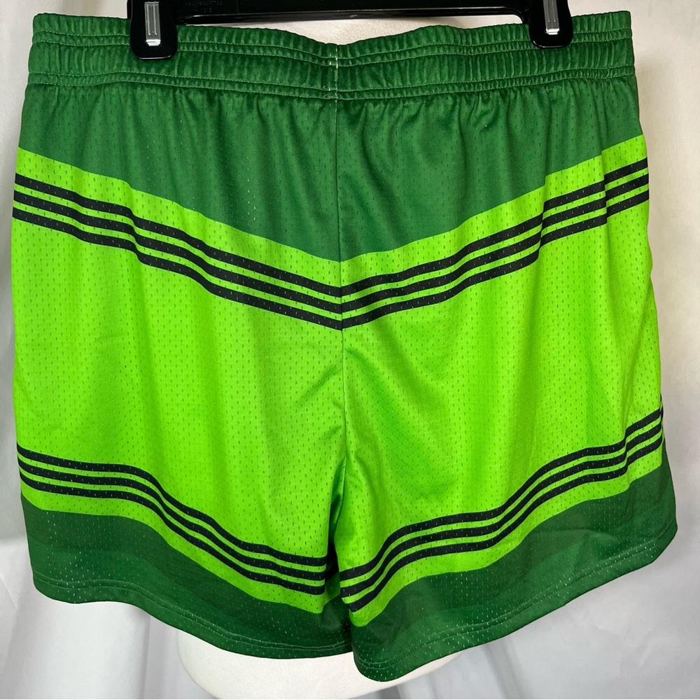 Baseball Lifestyle 101 Crayon Mesh Athletic Shorts‎ Turf Green Large Workout - Picture 5 of 6